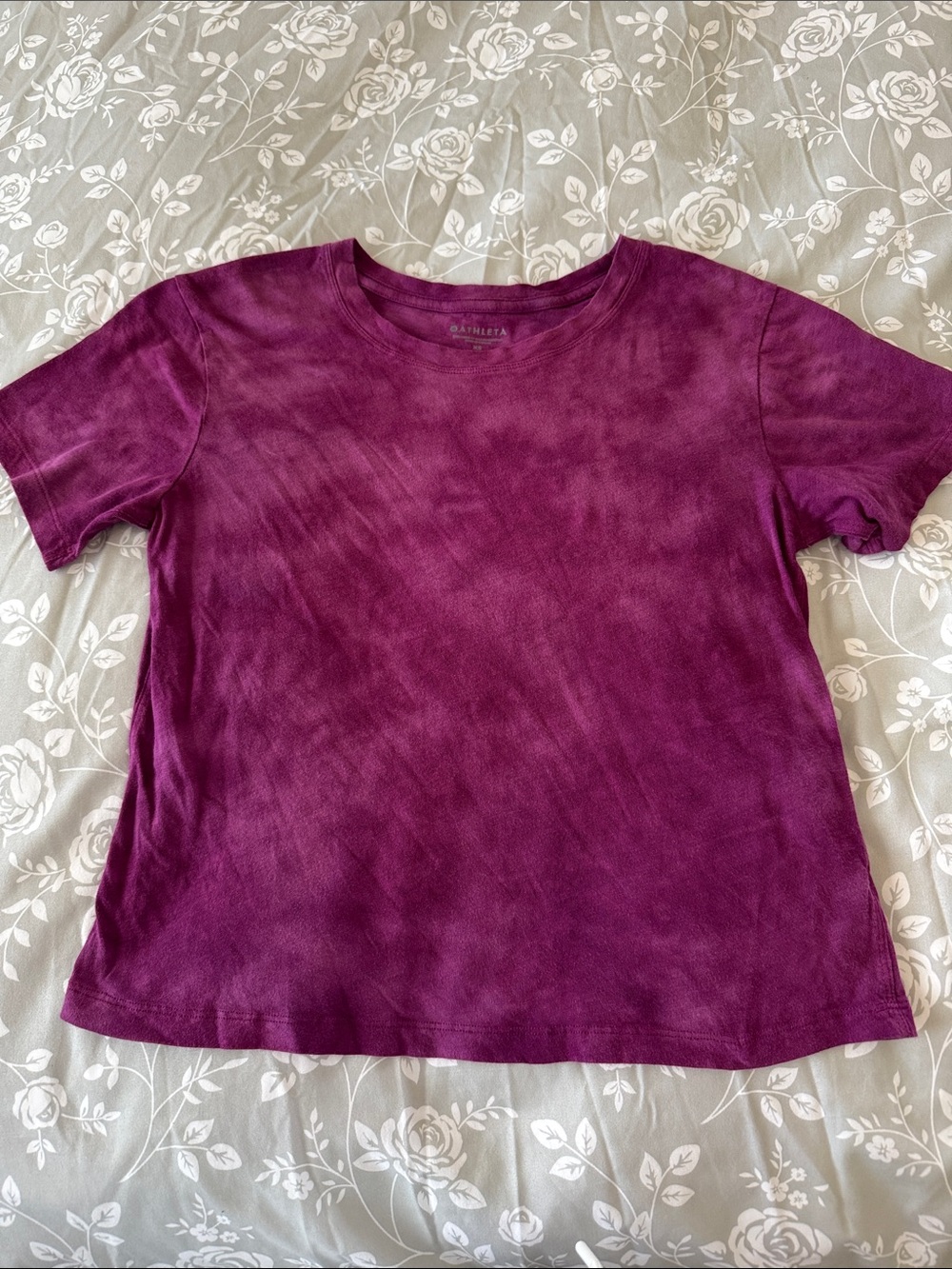 Athleta Short Sleeve Crew Tee in Plum